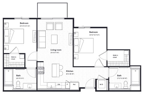a blueprint of a floor plan of a house